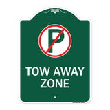 Tow Away Zone (No Parking Symbol)