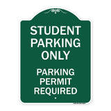 Student Parking Only Parking Permit Required