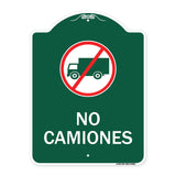 Spanish Traffic Sign No Camiones (No Trucks) (With Graphic)