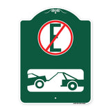 Spanish Parking Control Sign No Estacionar (No Parking) (With Symbol)