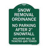 Snow Removal Ordinance - No Parking After 2 Snowfall