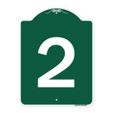 Sign with Number 2