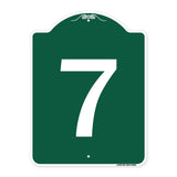 Sign with Number '7