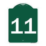 Sign with Number '11