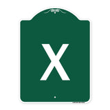 Sign with Letter X