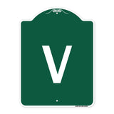 Sign with Letter V