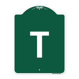 Sign with Letter T