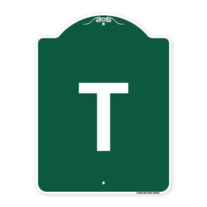 Sign with Letter T