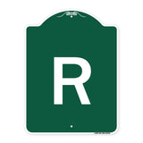 Sign with Letter R
