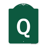 Sign with Letter Q