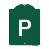Sign with Letter P