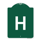 Sign with Letter H