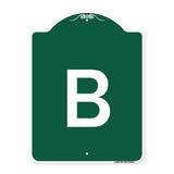 Sign with Letter B