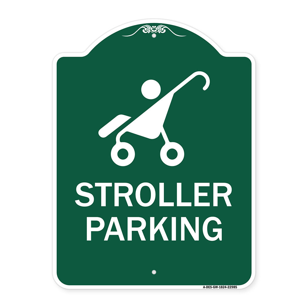Reserved Stroller Parking (With Graphic)