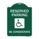 Reserved Parking - (With Handicap Symbol) Be Considerate