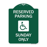 Reserved Parking Sunday Only (With Graphic