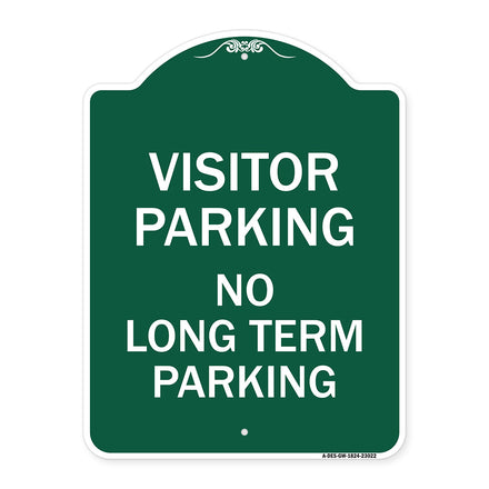 Reserved Parking Sign Visitor Parking No Long-Term Parking