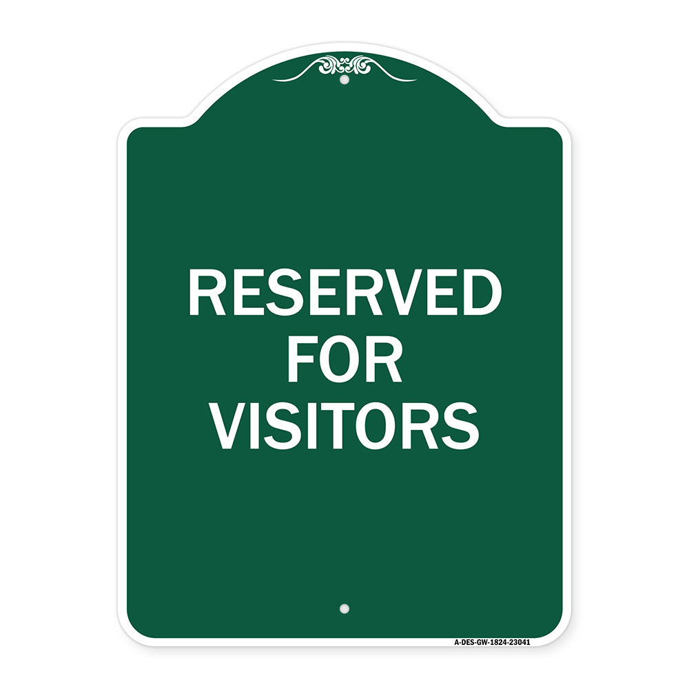Reserved Parking Sign Reserved Parking for Visitors