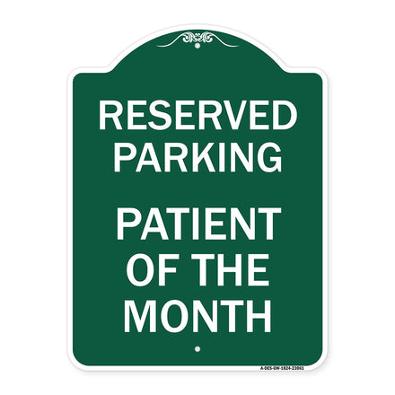 Reserved Parking Patient of the Month