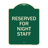 Reserved Parking for Night Staff