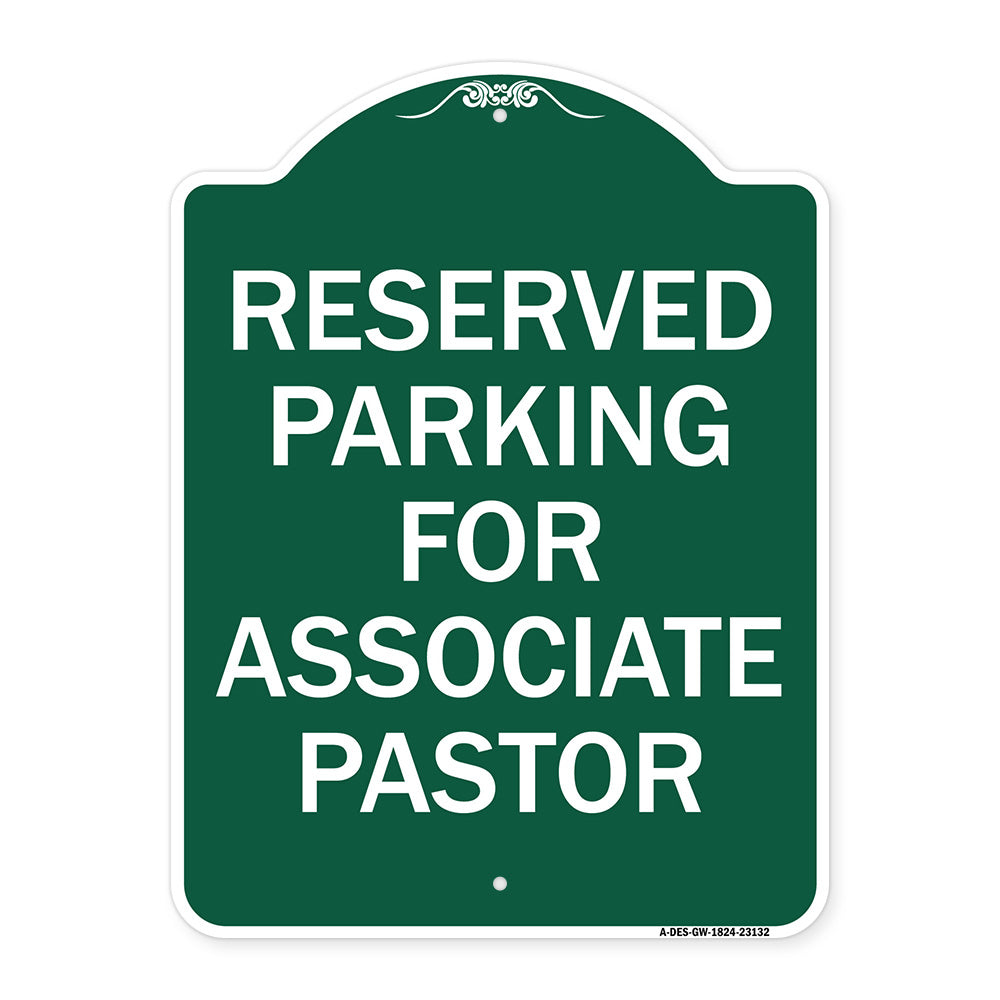 Reserved Parking for Associate Pastor