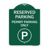 Reserved Parking - Permit Parking Only with Symbol