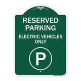 Reserved Parking - Electric Vehicles Only (With Parking Symbol)