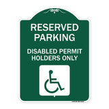 Reserved Parking - Disabled Permit Holders Only (With Updated Access Symbol)