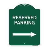 Reserved Parking (Right Arrow)