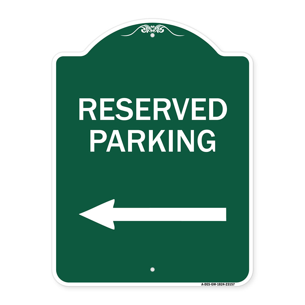 Reserved Parking (Left Arrow)