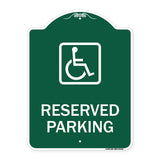 Reserved Parking (Handicapped Symbol) (Blue)