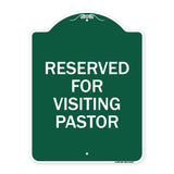 Reserved for Visiting Pastor