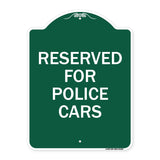 Reserved for Police Cars