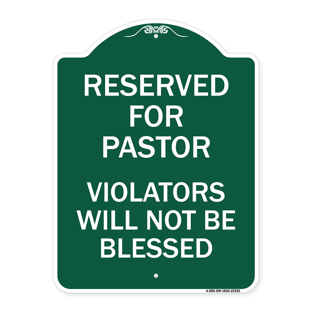 Reserved for Pastor Violators Will Not Be Blessed
