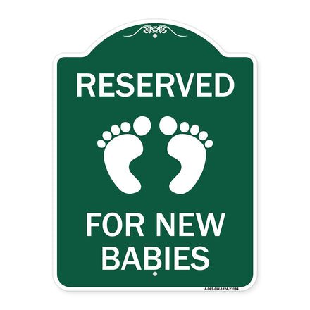 Reserved for New Babies with Symbol