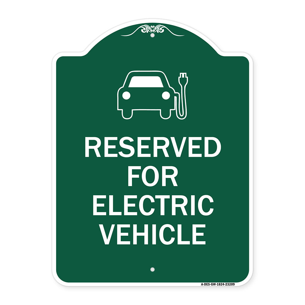 Reserved for Electric Vehicle (With Graphic)