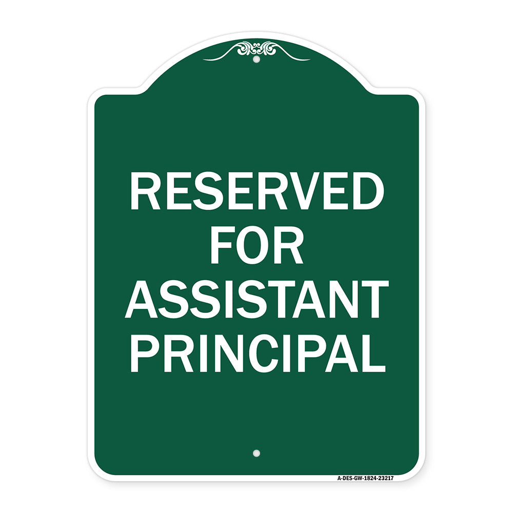 Reserved for Assistant Principal