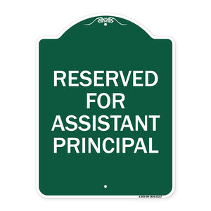 Reserved for Assistant Principal