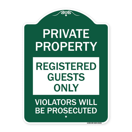 Registered Guests Only Violators Will Be Prosecuted