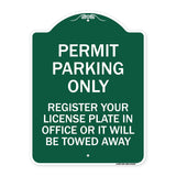 Register Your License Plate in Office or It Will Be Towed Away