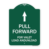 Pull Forward for Valet Load and Unload (With Up Arrow)