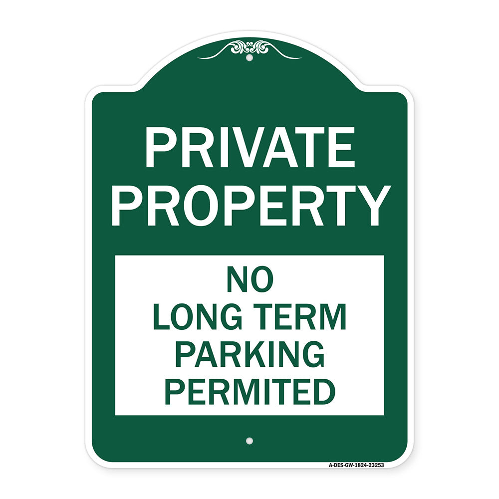 Private Property - No Long-Term Parking Permitted
