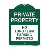 Private Property - No Long-Term Parking Permitted