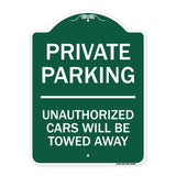 Private Parking Unauthorized Cars Will Be Towed Away