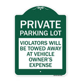 Private Parking Lot Violators Will Be Towed Away at Vehicle Owner's Expense