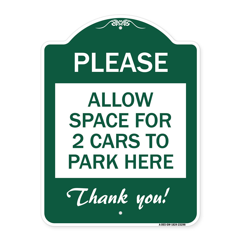 Please - Allow Space for 2 Cars to Park Here Thank You!