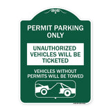 Permit Parking Only Unauthorized Vehicles Will Be Ticketed Vehicles Without Permits Will Be Towed (With Graphic)