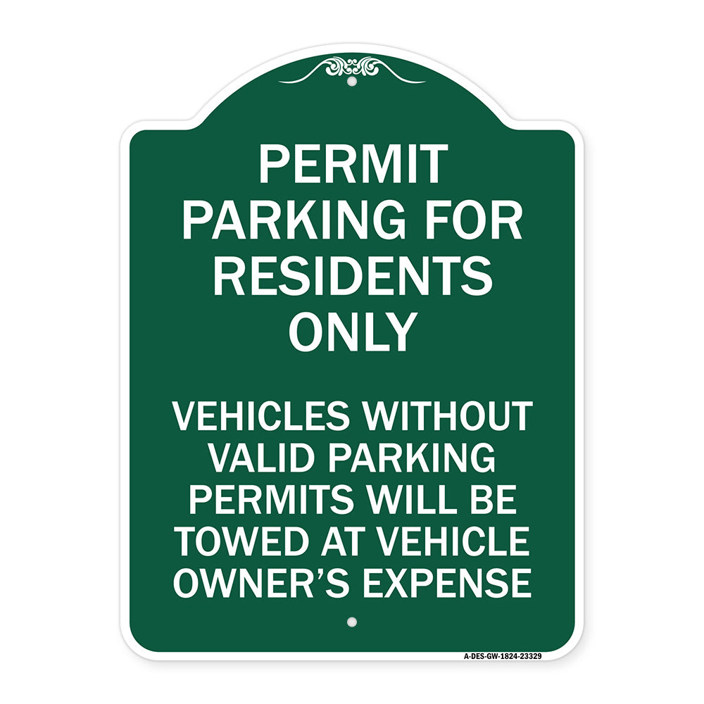 Permit Parking for Residents Only Vehicles Without Valid Parking Permits Will Be Towed at Vehicle Owner's Expense
