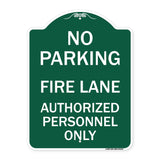 Parking Fire Lane Authorized Personnel Only