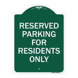 Parking Space Reserved Sign Parking Reserved for Residents Only